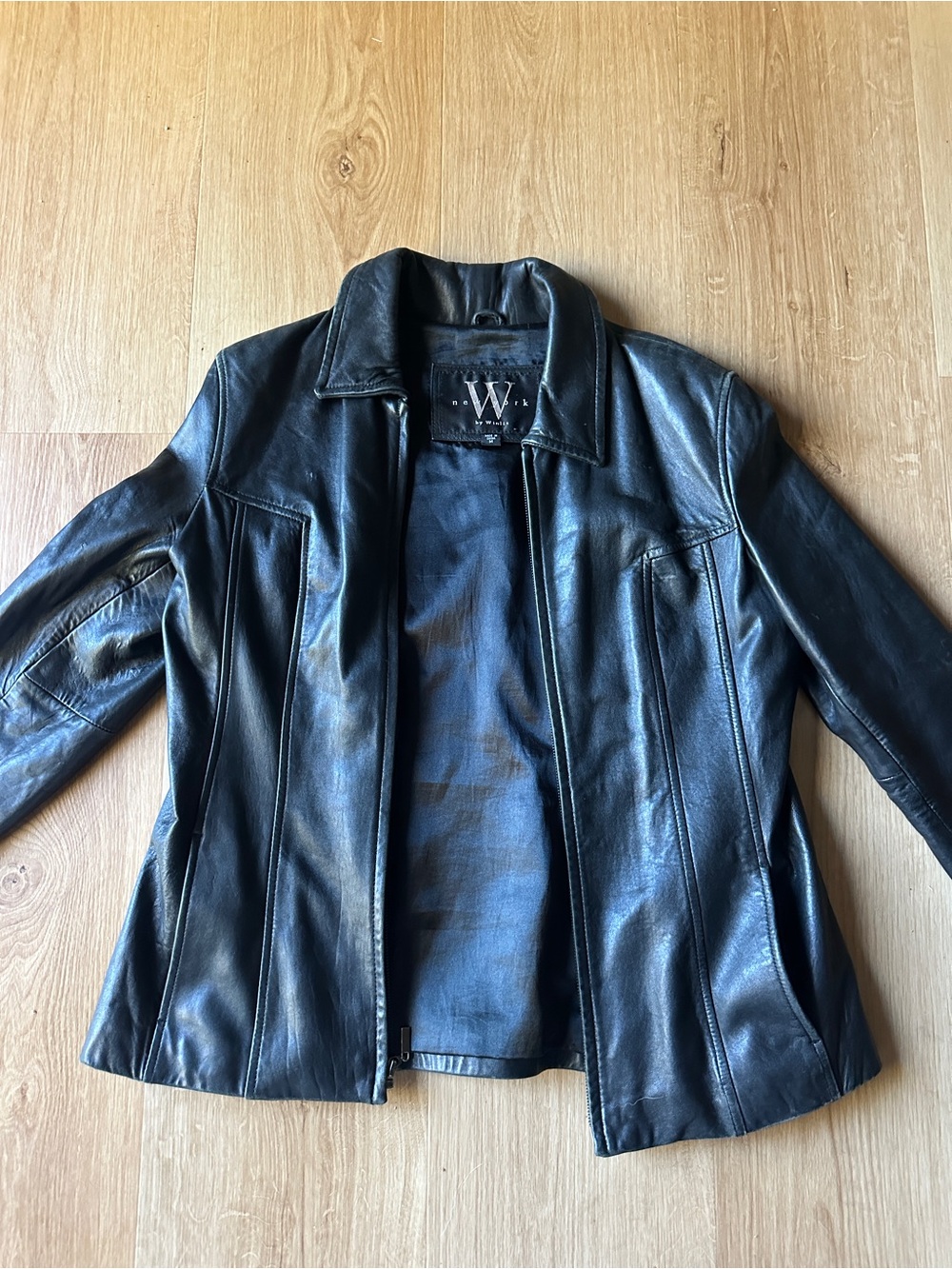 Vintage Genuine Black Leather Jacket